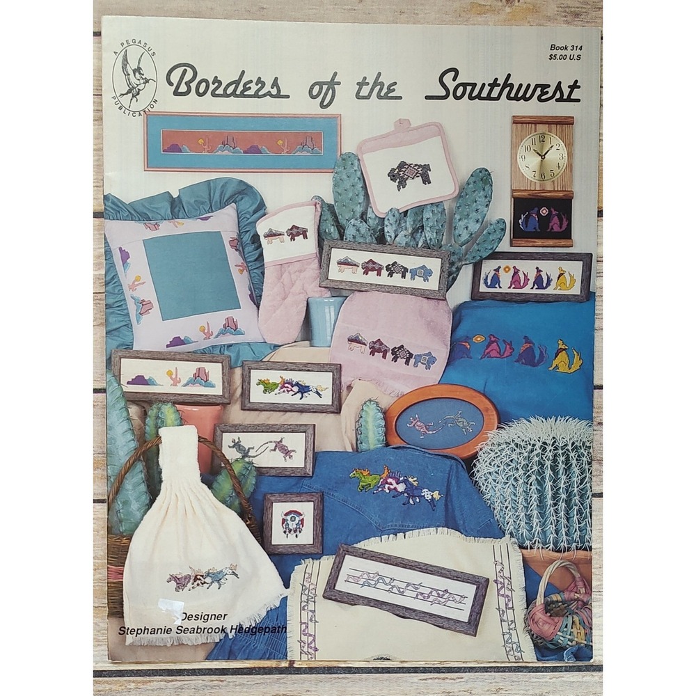 A Pegasus Publication Boarders of the Southwest Cross Stitch Patterns Horses M34